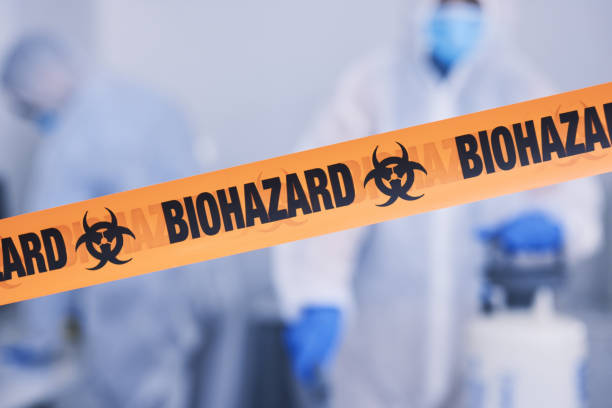 Professional Biohazard Cleanup technician working in Haverford, PA